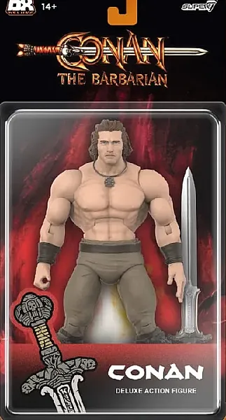 CONAN THE BARBARIAN 1982 DELUXE ACTION FIGURE CONAN ICONIC POSE 18 CM